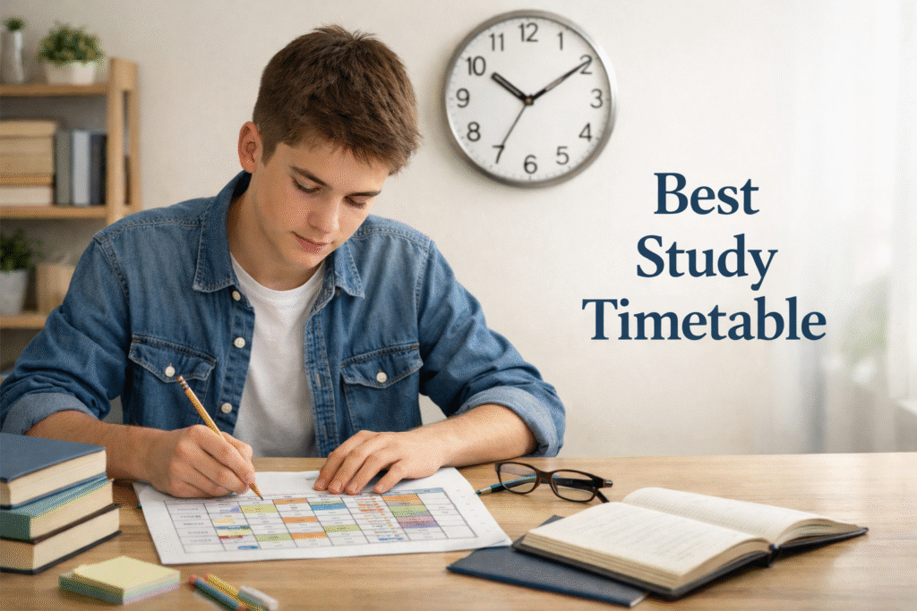 Best study timetable
