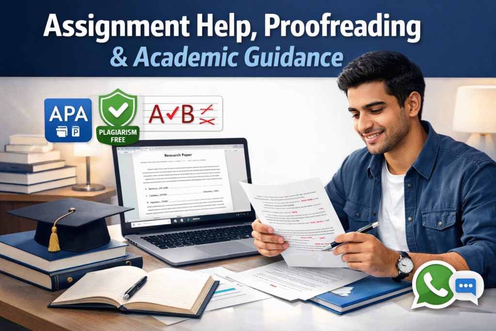 Assignment Help, Proofreading & Academic Guidance Services