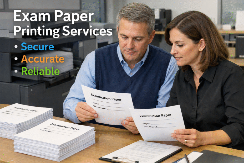 Exam printing services