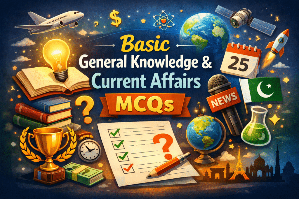 Basic General Knowledge & Current Affairs MCQs