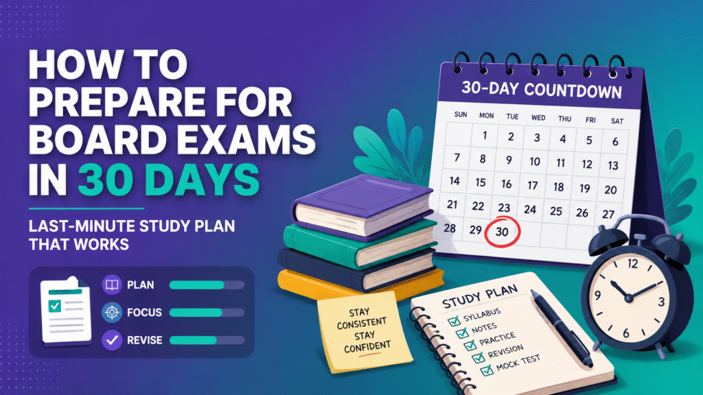 How to prepare for board exams in 30 days
